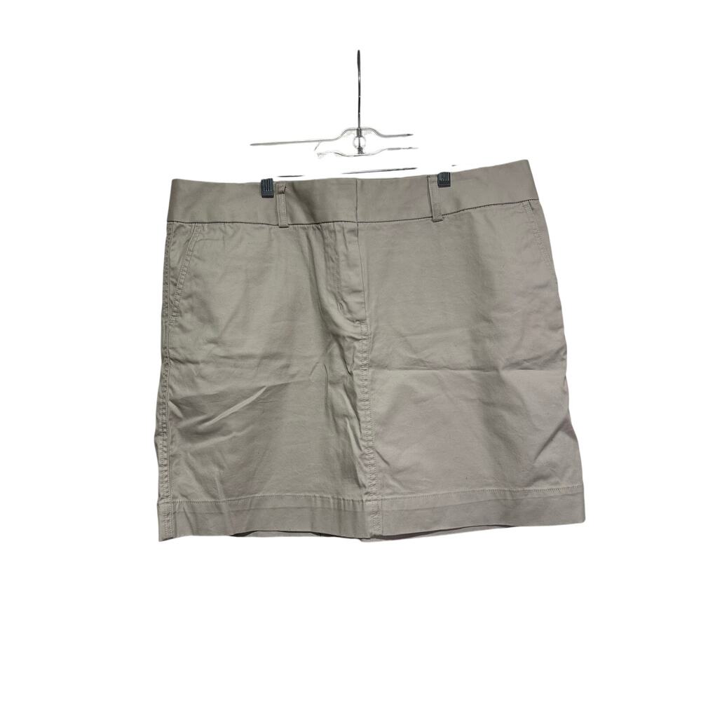 Vineyard Vines Tan Cotton Stretch Skort Size 16 - Picture 2 of 6